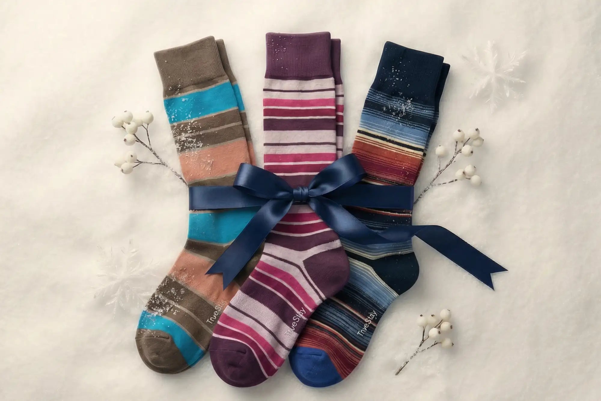 Colorful striped DeadSoxy socks
