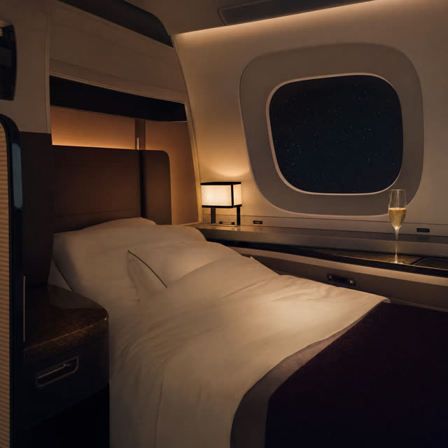 A first-class seat