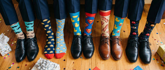 DeadSoxy groomsmen matching socks for wedding day