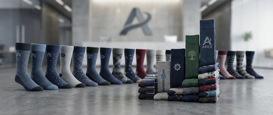 DeadSoxy branded socks for companies: build brand recognition from the ground up — custom sock design and production