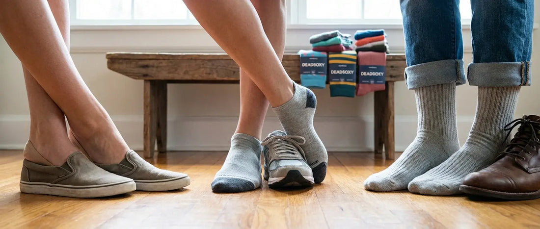 DeadSoxy no-show sock fit with casual shoes