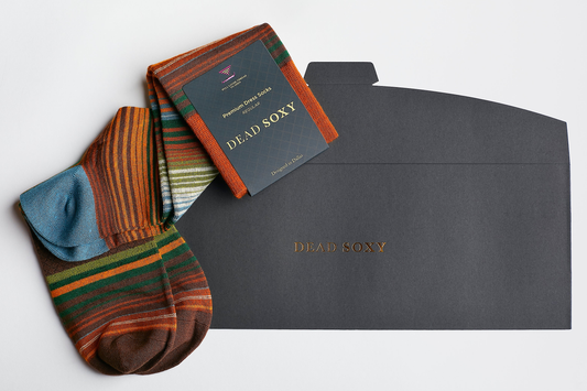 DeadSoxy premium sock gift set packaging and presentation