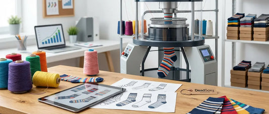 DeadSoxy private label sock branding and packaging