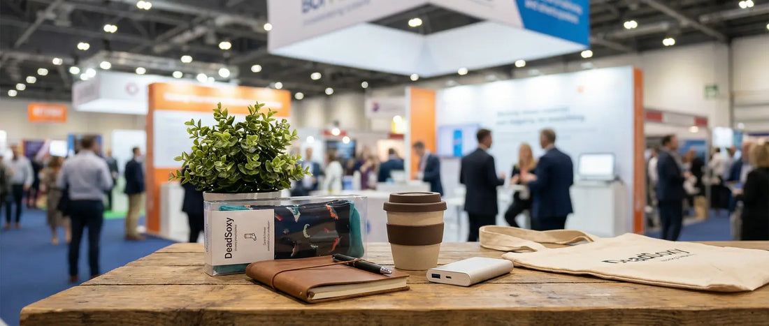 DeadSoxy trade show swag ideas that people actually keep — custom sock design and production