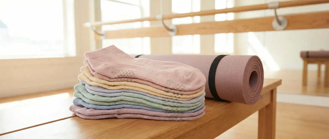 DeadSoxy Pilates grip sock for reformer exercises