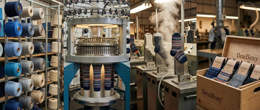 DeadSoxy sock manufacturing production line