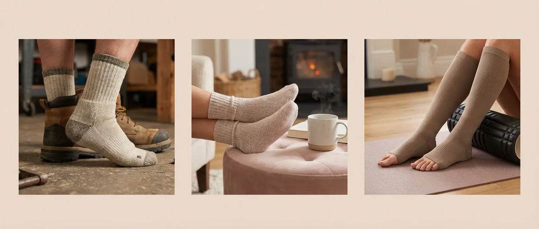 DeadSoxy socks for comfort and foot health: standing, working, and recovery — men's sock styles and fashion