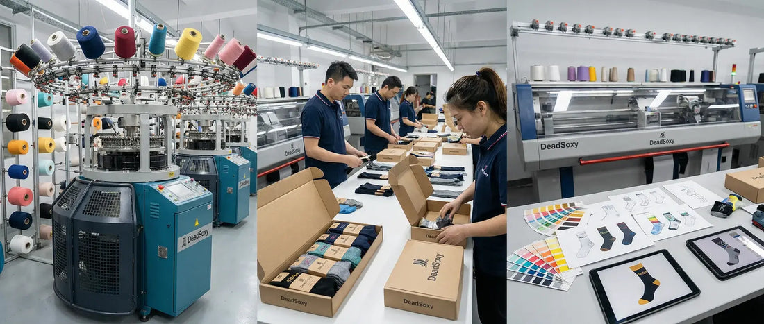 DeadSoxy private label sock branding and packaging