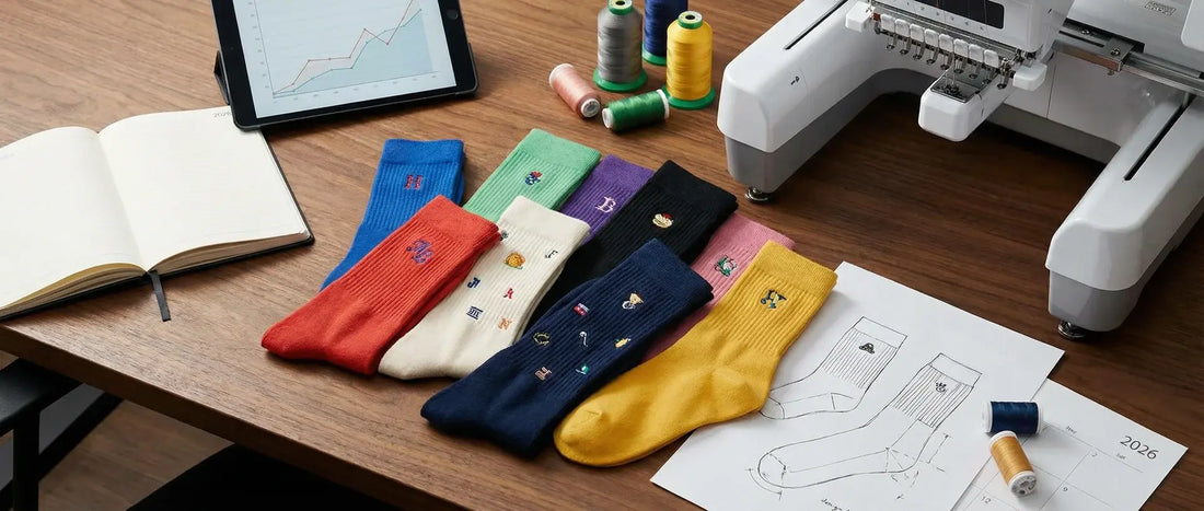 Custom Embroidered Socks for Business | Design & Ordering Guide