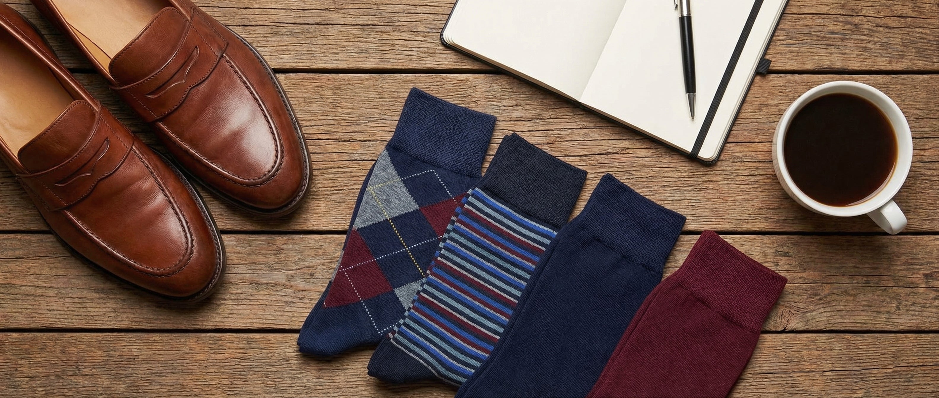 white christmas dresses Men's Blue Patterned White Waves Colorful Fun Dress Socks main image 1