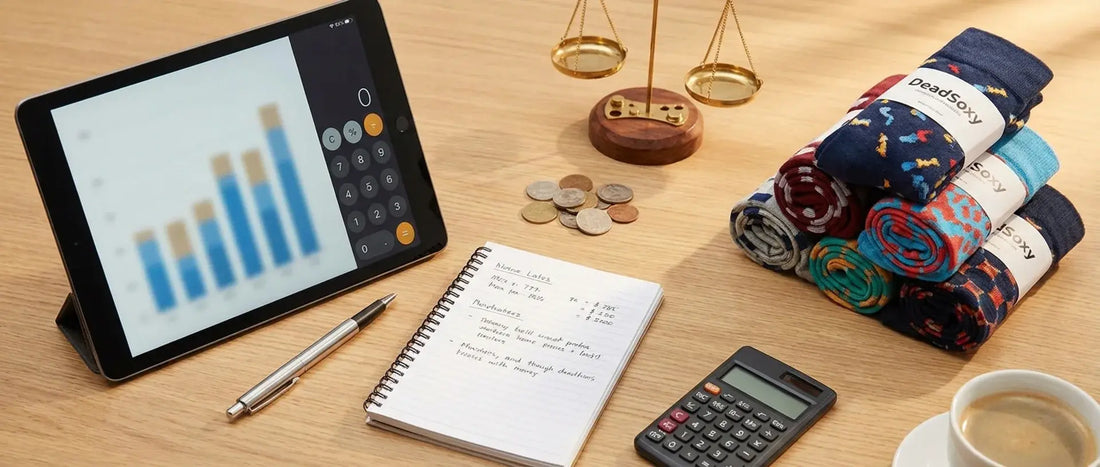 DeadSoxy private label sock branding and packaging