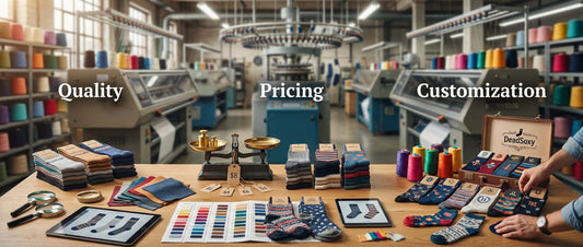 Custom sock manufacturers compared by quality, pricing, and customization options for B2B buyers