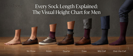Every Sock Length Explained: The Visual Height Chart for Men