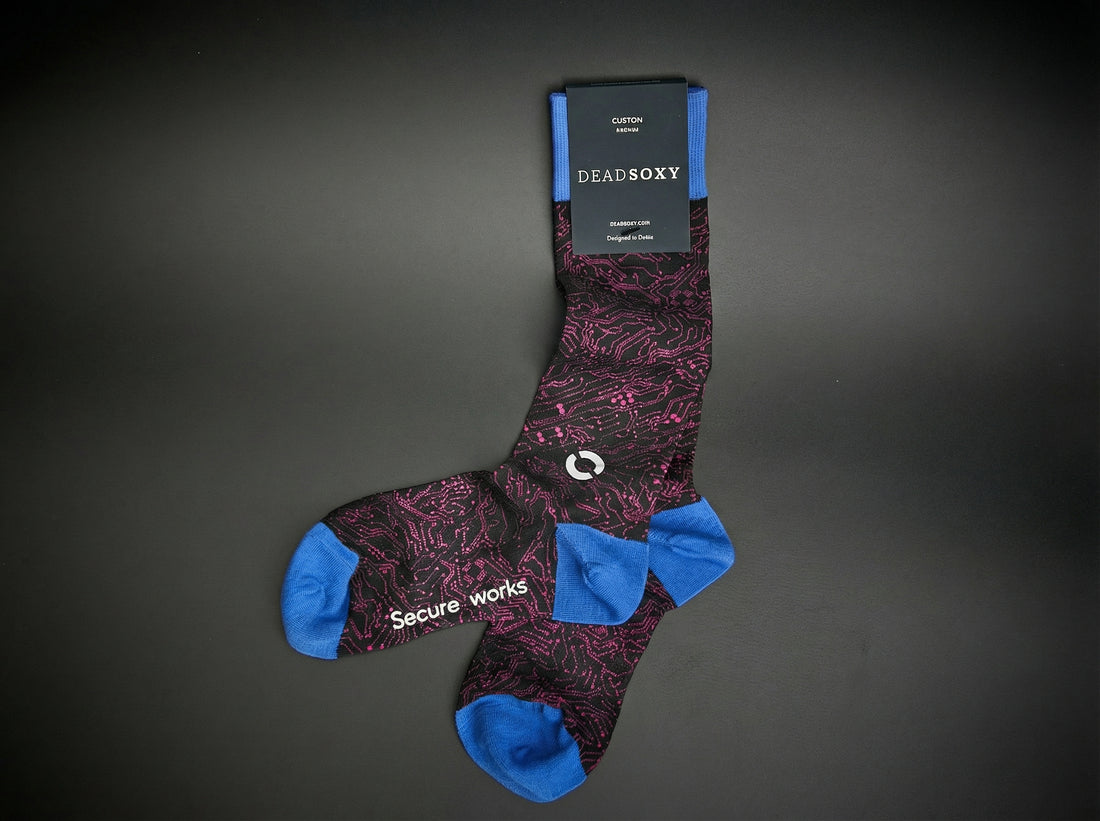 DeadSoxy dress sock paired with polished shoes
