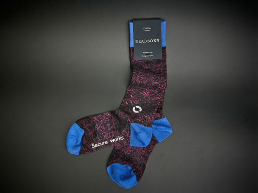 DeadSoxy dress sock paired with polished shoes