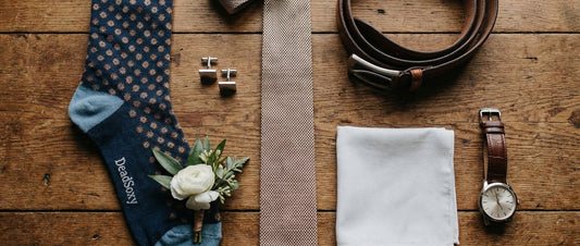 DeadSoxy groomsmen matching socks for wedding day
