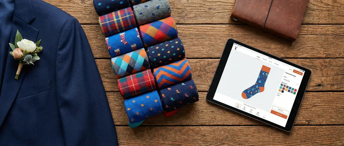DeadSoxy groomsmen matching socks for wedding day