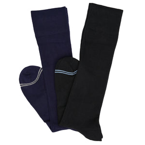 Dress Sock 2-Pack - Black and Navy