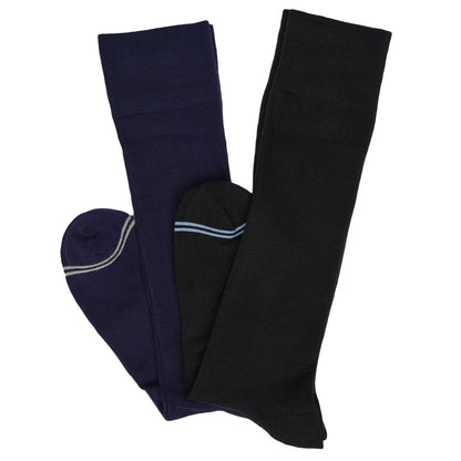 Dress Sock 2-Pack - Black and Navy