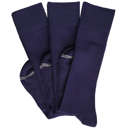 Wear DeadSoxy Elton 3-Pack - Navy Dress Socks