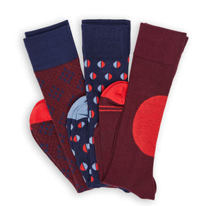 Wear DeadSoxy Red F21 Dress Sock 3-Pack