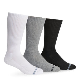 White, Grey, and Black casual socks