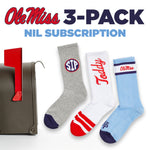 Ole Miss NIL Sock Subscription 3-Pack