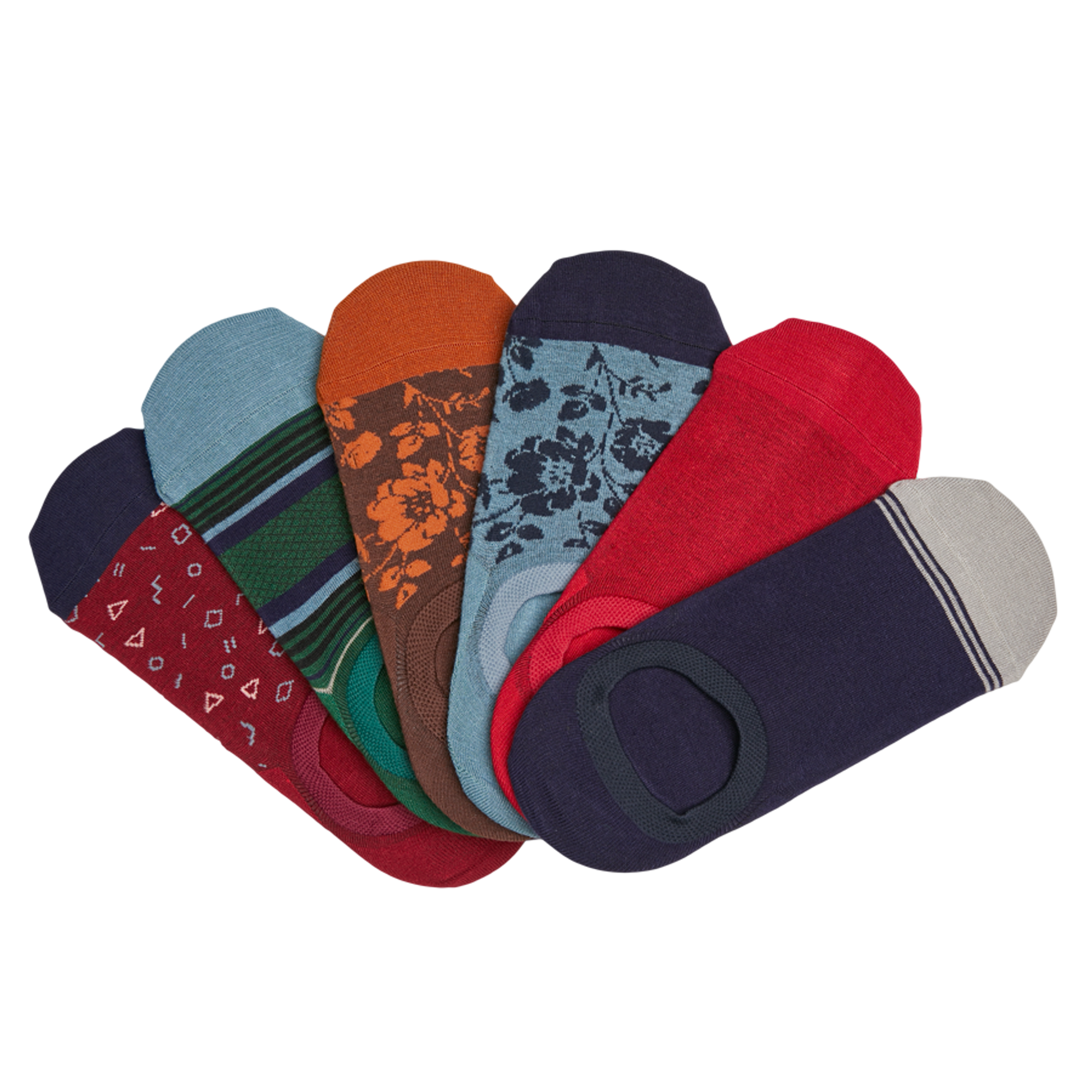 Wear DeadSoxy No-Show Sock 6-Pack - vp3 [ SMALL ]