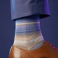 Allen dress socks detail shot with colored gel lighting