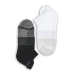 2 pack ankle socks black and white