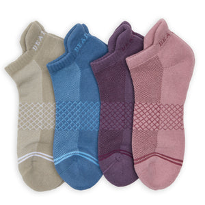 4 pack of ankle socks for women in 4 cozy colors