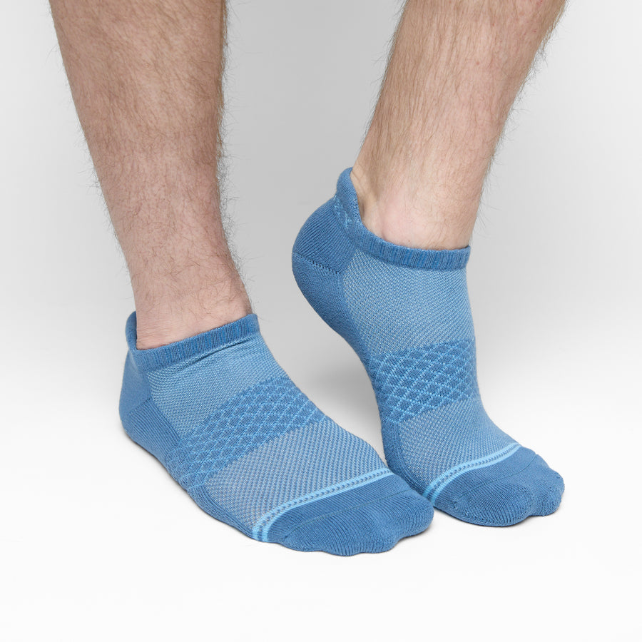 DeadSoxy Blue Jay Ankle Socks | Cushioned Comfort DeadSoxy Blue Jay Ankle Socks | Cushioned Comfort