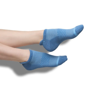 Blue Jay color ankle socks for women