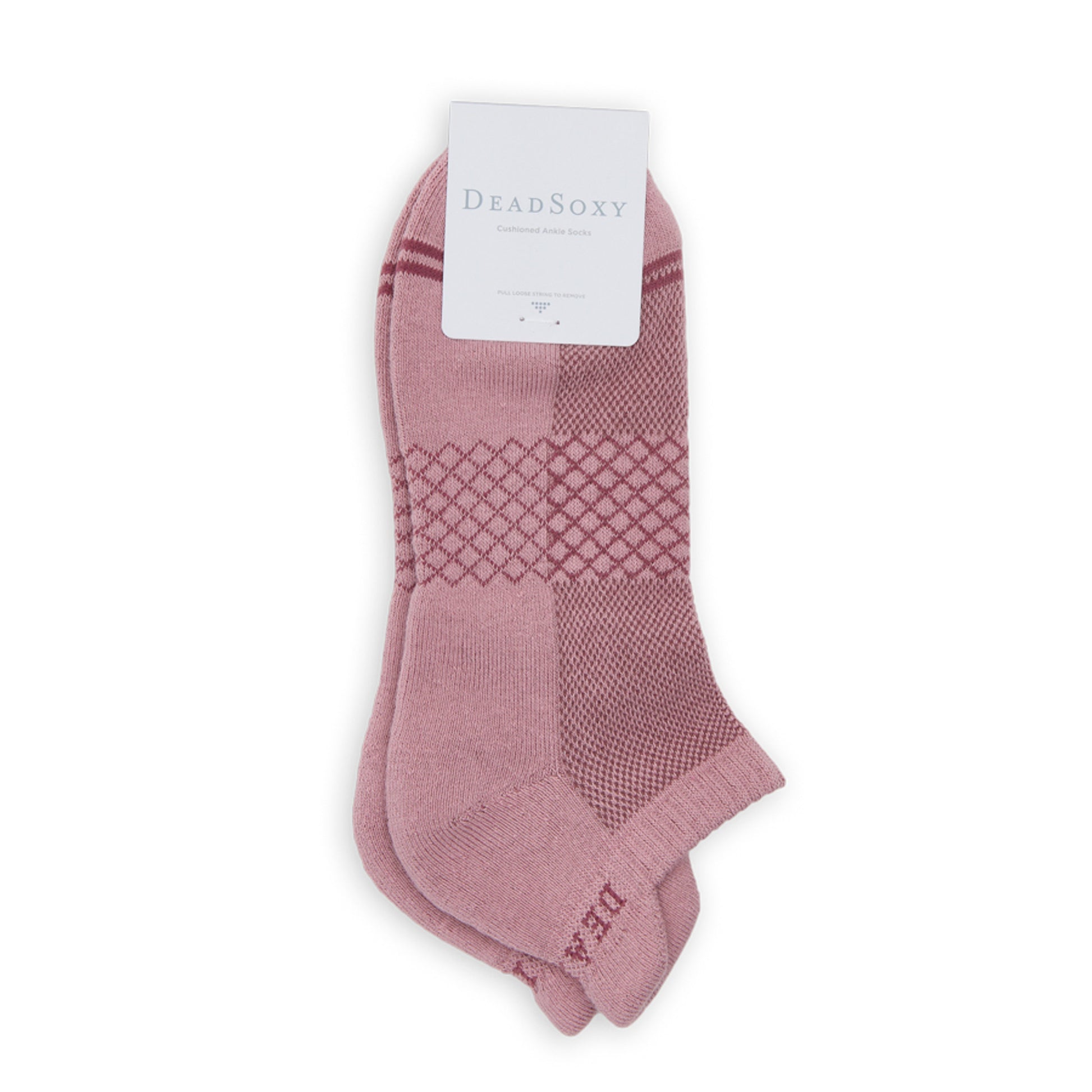 Mauve Ankle Socks blister tab