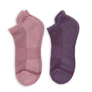 Mauve and Purple ankle sock 2 pack