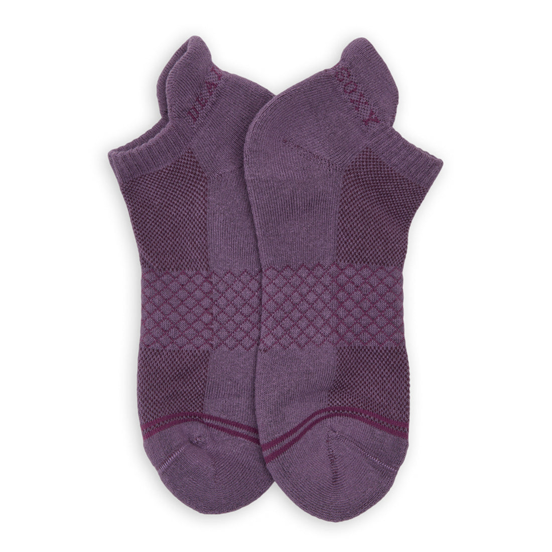Orchid purple ankle socks blister tab