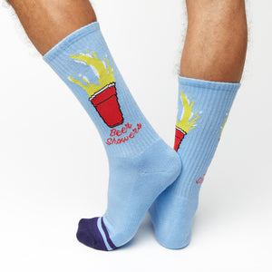 Beer Showers Casual Crew Socks v2