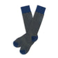 Wear DeadSoxy Navy / Gold Birdseye Dress Socks