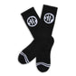 Black Sip Casual Crew Socks
