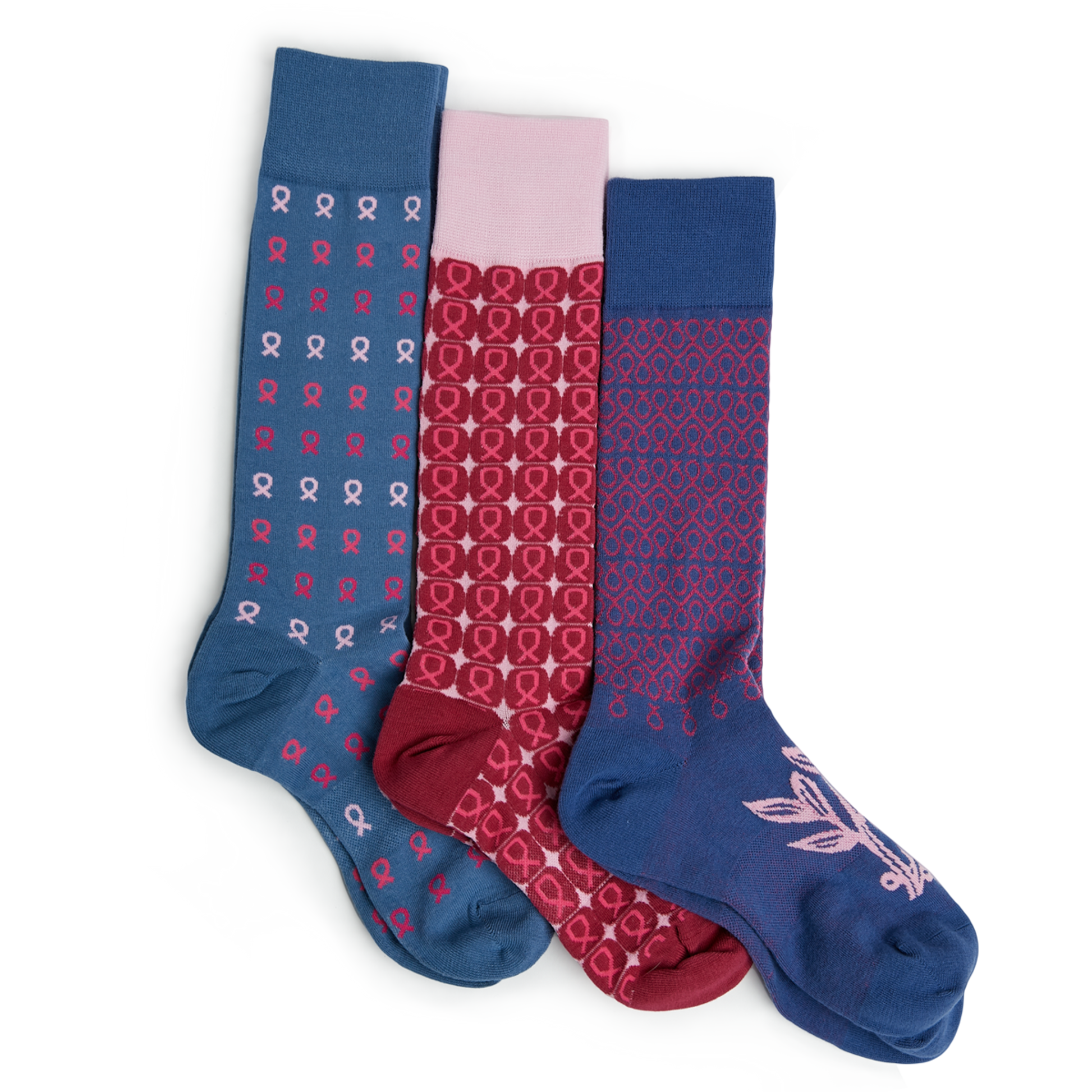 Charity Sock 3 Pack in collaboration with NBCF and Brandon Carr of Care Cares Foundation.
