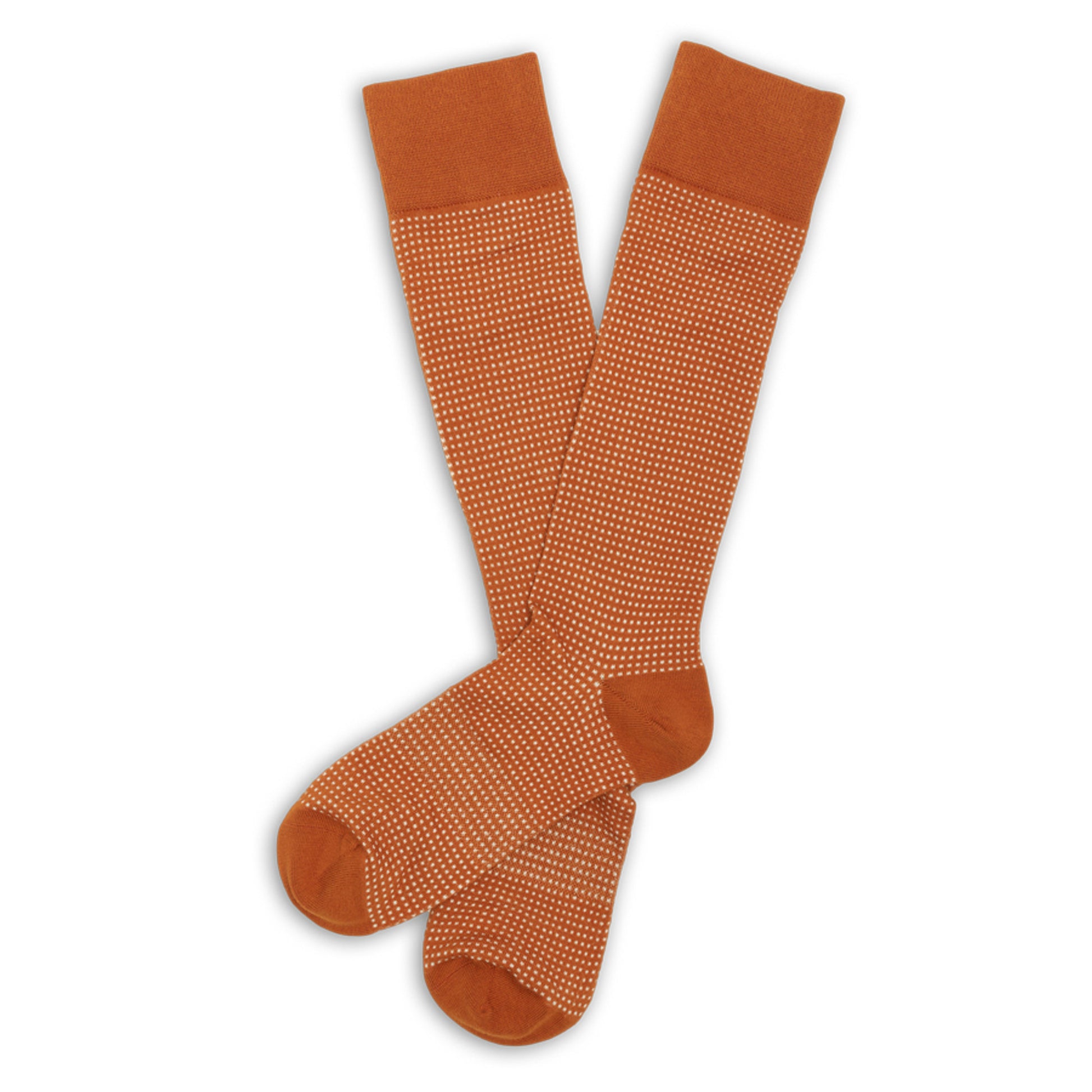 Wear DeadSoxy TexOrange Birdseye Dress Socks