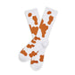 Wear DeadSoxy TexOrange Cow Print Casual Socks