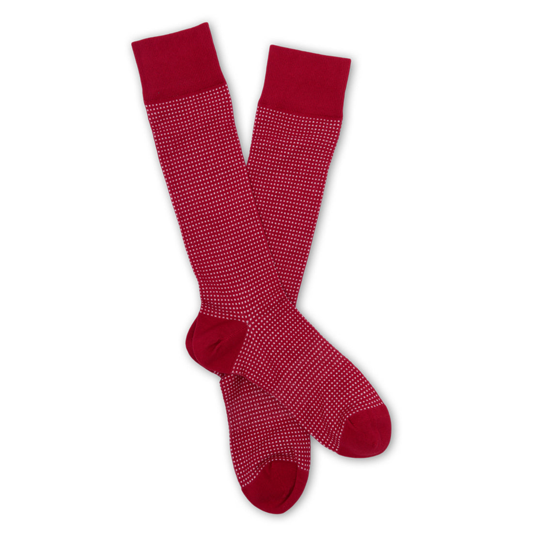 Wear DeadSoxy Cardinal Birdseye Dress Socks