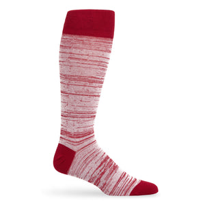 Cardinal and white marl dress socks