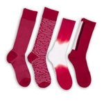 Wear DeadSoxy Cardinal / White Mixed Socks 4 Pack -B