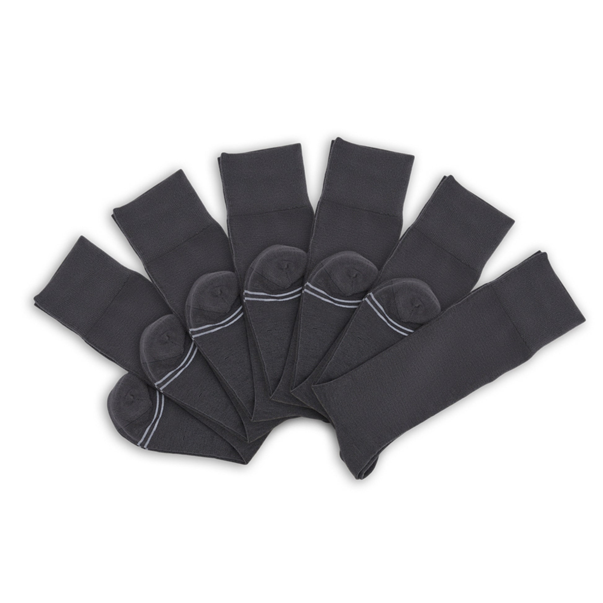 Wear DeadSoxy Asher 6-Pack - Charcoal Dress Socks