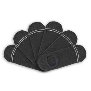 Wear DeadSoxy Charcoal Cotton No Show - 6 Pack