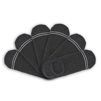 Wear DeadSoxy Charcoal Cotton No Show - 6 Pack