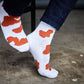 CiderOrange Cow Print Casual Socks