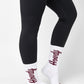 white casual crew socks with cushion and Howdy going up the leg.